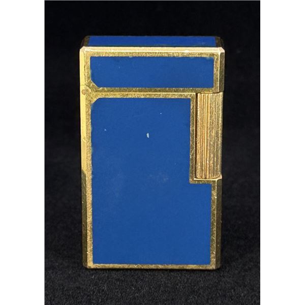 Vintage S.T. Dupont Lighter Blue Lacquer