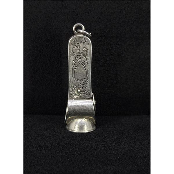 Victorian Sterling Silver Watch Fob Cigar Cutter