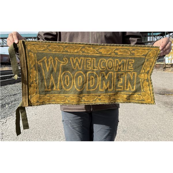 Welcome Woodmen MWA Felt Pennant Banner
