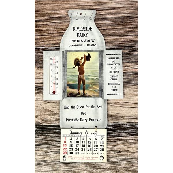 Riverside Dairy Gooding Idaho Advertising Calendar