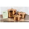 Image 1 : Tagus Chef Copper Cookware Stock Pot Set