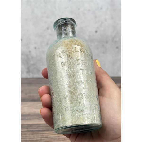 Ypsilanti Mineral Water Salts Bottle Michigan