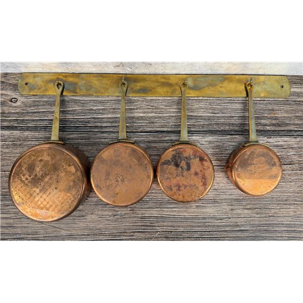 Waldow NY Copper Kitchen Measuring Cup Set