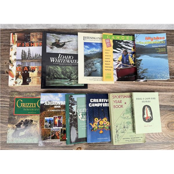 Group of Hiking Camping & Outdoor Books