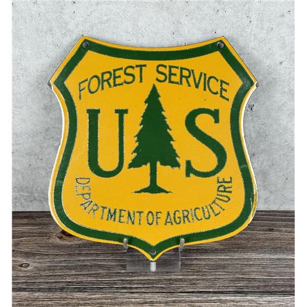 Porcelain USFS US Forest Service Shield Sign
