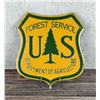 Image 1 : Porcelain USFS US Forest Service Shield Sign