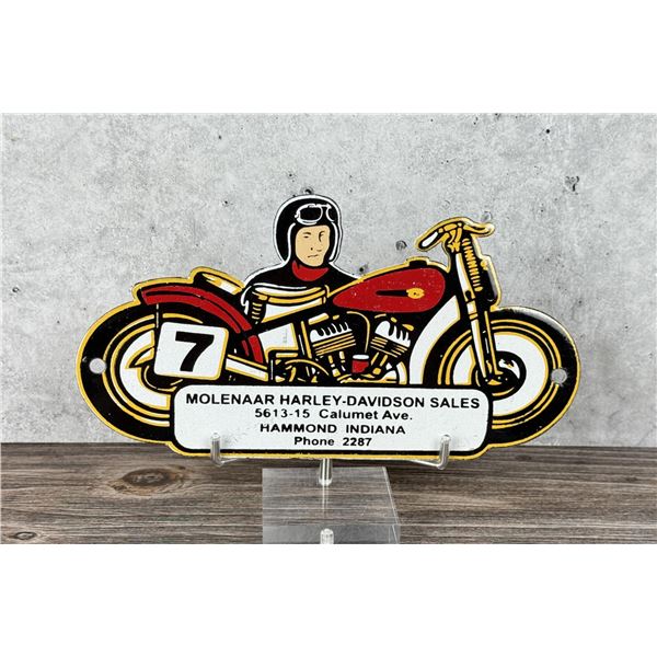 Porcelain Hammond Indiana Harley Davidson Sign