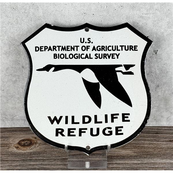 Porcelain National Wildlife Refuge Shield Sign