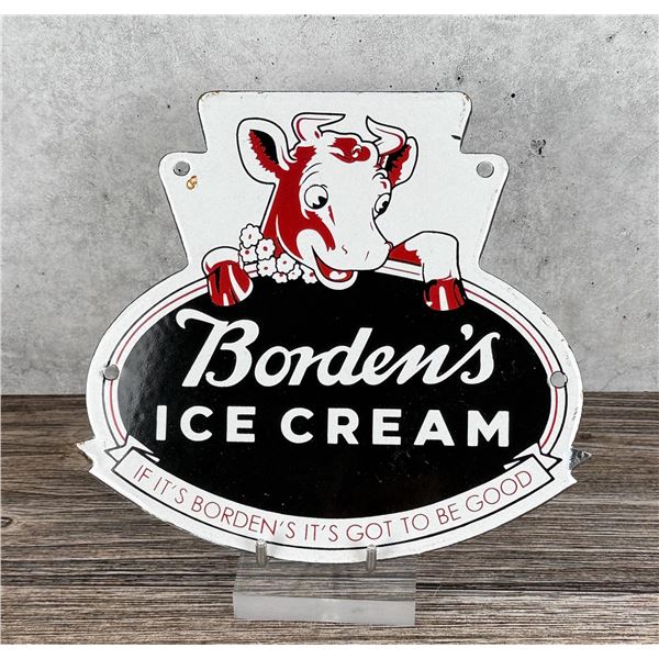 Porcelain Bordens Ice Cream Sign