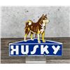 Image 1 : Porcelain Husky Oil Dog Sign