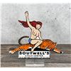 Image 1 : Porcelain Boutwells Cycle Center Naked Lady Sign