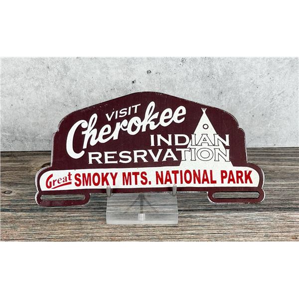 Cherokee Indian Reservation License Plate Topper