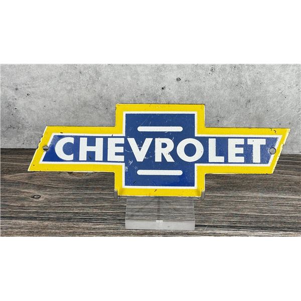 Porcelain Chevrolet Emblem Sign