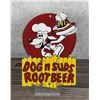 Image 1 : Porcelain Dog N Suds Root Beer Sign