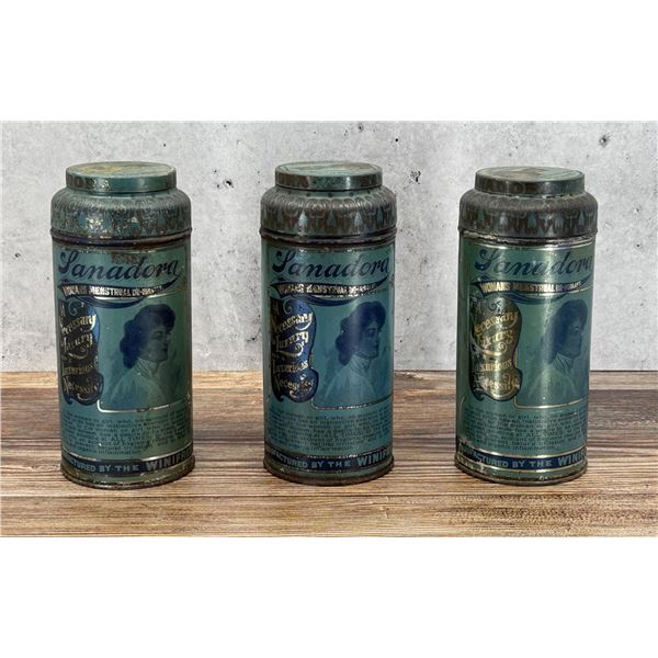 Group of Sanadora Woman's Menstrual Relief Tins