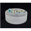 Image 1 : Group of Gold Plated Opal Sterling Silver Rings