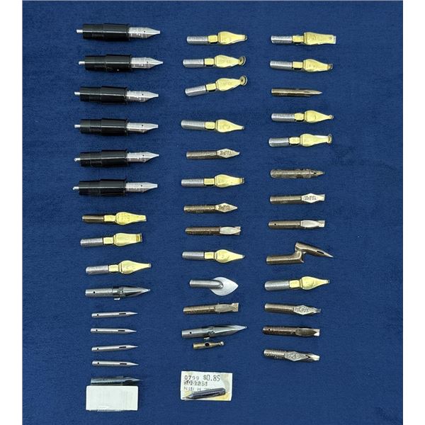 Group of Sheaffer Speedball Leonard Pen Nibs