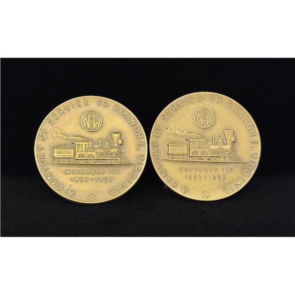 1952 N&W Norfolk & Western Railway Medals