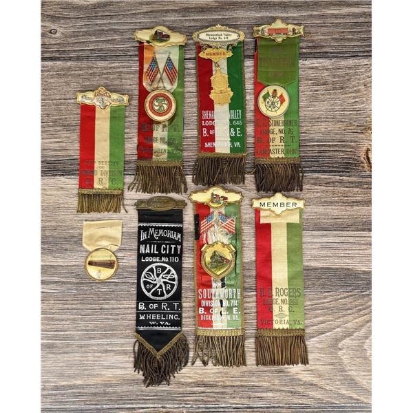 Railroad Union Membership Ribbons