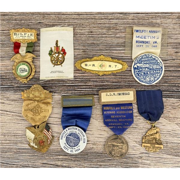 Group Of Railroad Union Ribbons