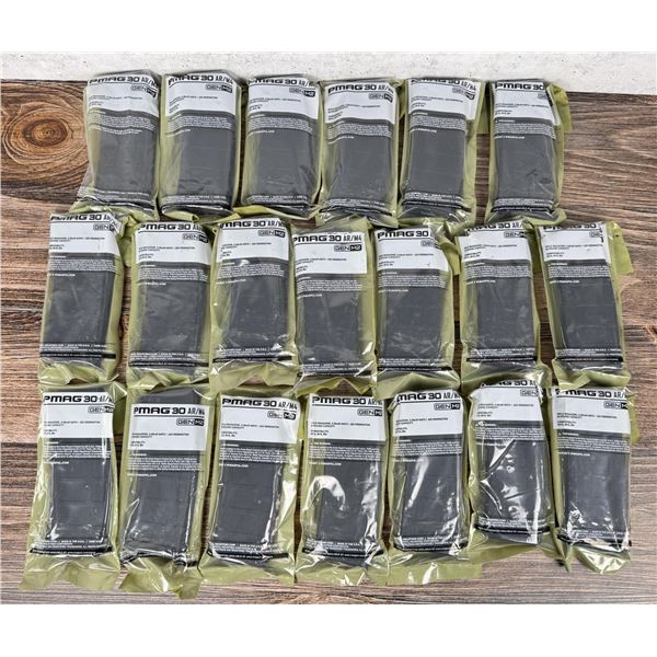 Lot of 20 New PMAG30 AR-15 30 Round Magazines