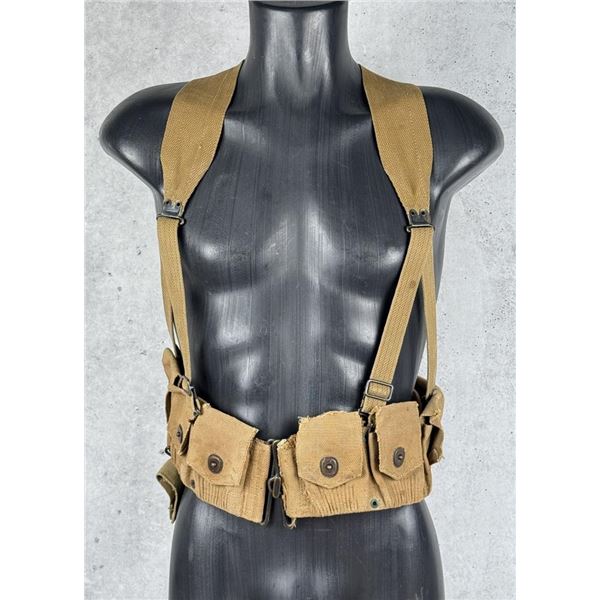 WW1 WWI Mills M1903 Cartridge Belt & Suspenders