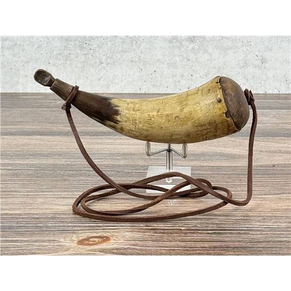 Antique Frontier Powder Horn