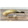 Image 3 : Antique Frontier Powder Horn & Measure