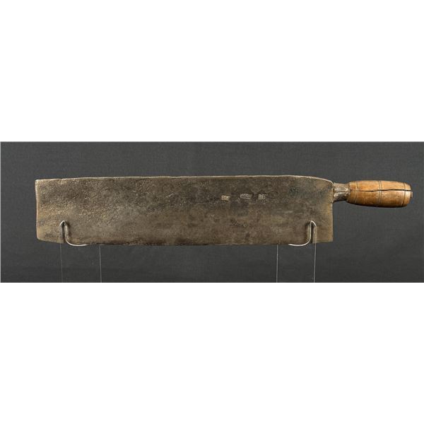 Antique Chinese Hand Forged Chinese Meat Cleaver