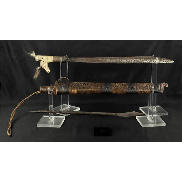Jimpul Dayak Headhunter Mandau Sword