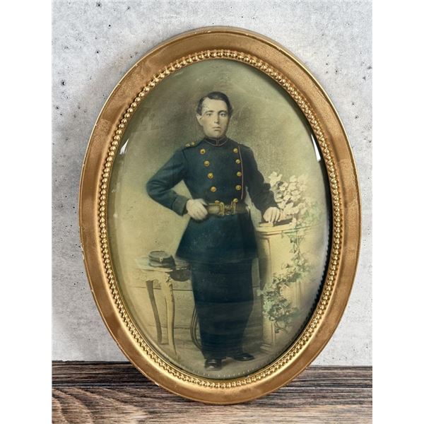 Civil War US Navy Officer Oval Photo