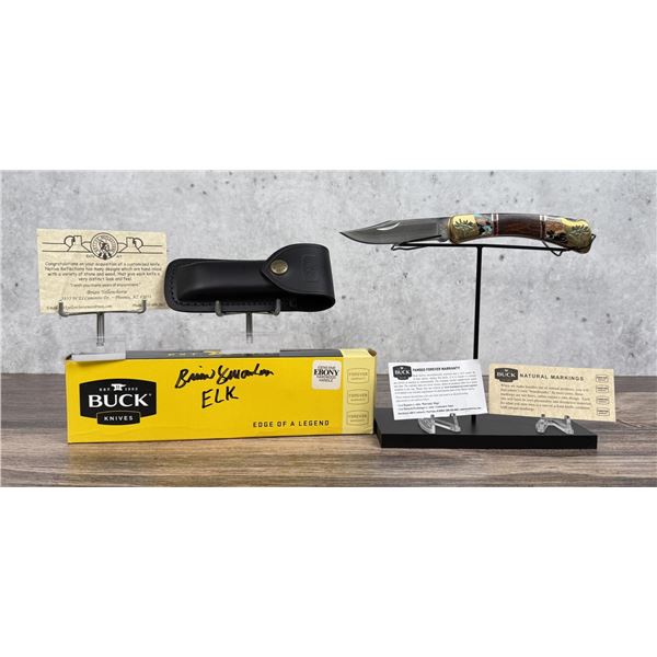 Buck 110 Brian Yellowhorse Elk Pocket Knife