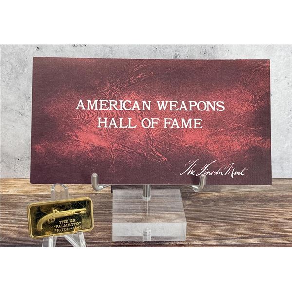 Lincoln Mint 1842 Palmetto Pistol 1oz Silver Bar