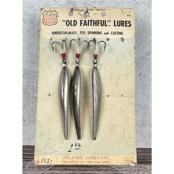Atlantic Old Faithful Fishing Lure Card Display