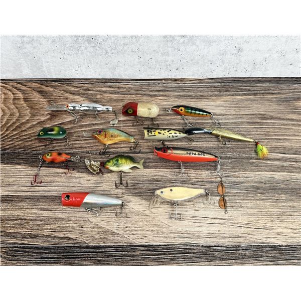 Collection of Vintage Fishing Lures