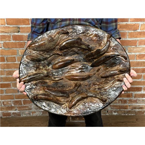 Attila's Sculptural Spawning Salmon Fish Charger