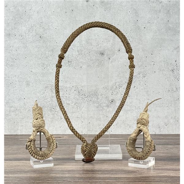 Antique Montana Cowboy Braided Leather Bosal