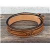 Image 3 : Max Lang Houston Texas Tooled Leather Belt