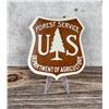 Image 1 : USFS US Forest Service Brown Shield Sign