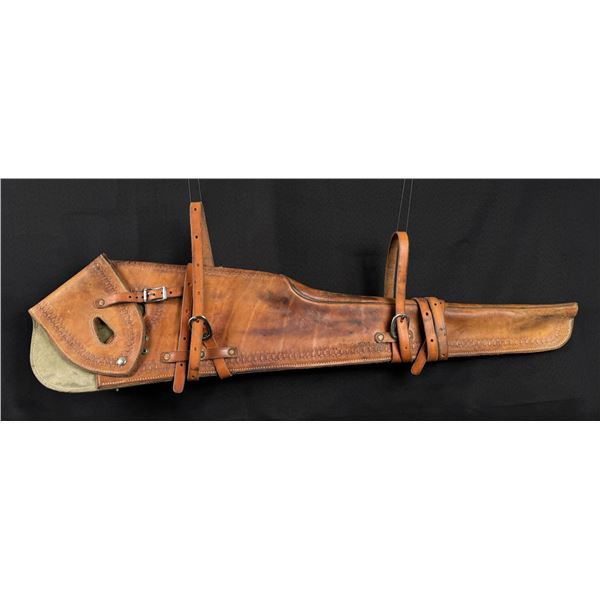 Tooled Leather Rifle Scabbard