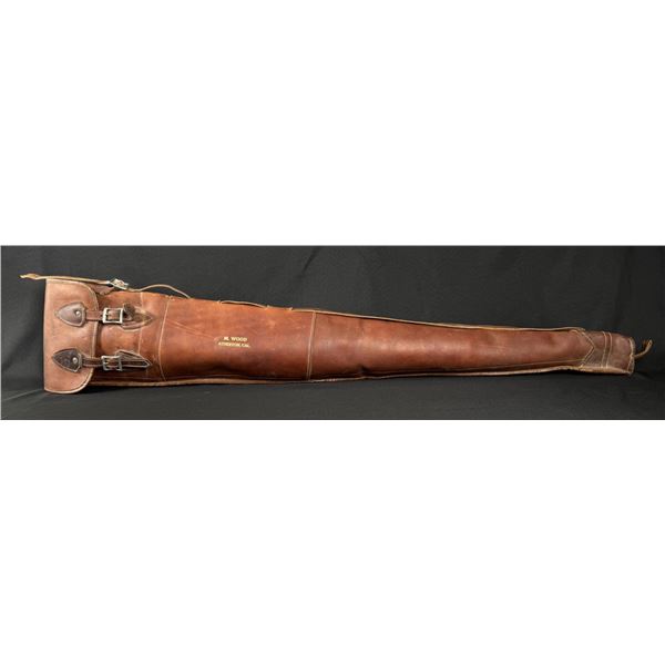 Padded Leather Rifle Scabbard Case