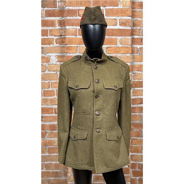 WWI WW1 32nd Infantry US Army Uniform Jacket Cap
