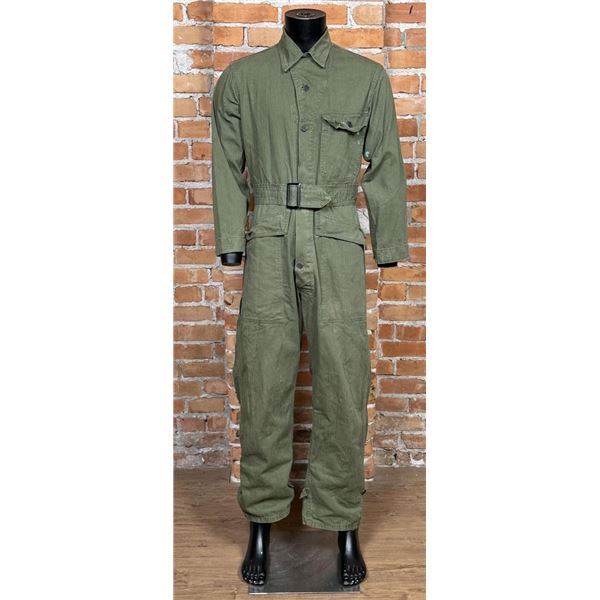 WW2 Star Button HBT Tanker Mechanic Coveralls