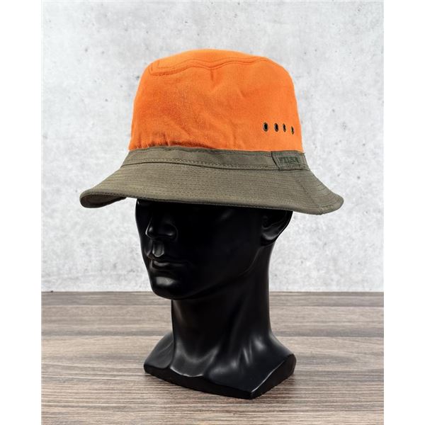 Filson Tin Cloth Hunter Orange Packer Hat