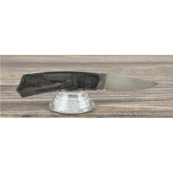 Van Barnett Custom Made Engraved Pocket Knife