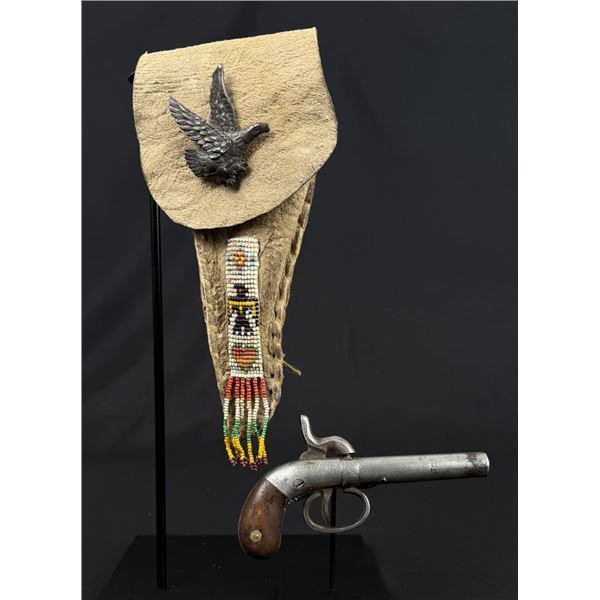 Native American Indian Carried Percussion Pistol