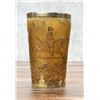 Image 1 : 19th Century Scrimshaw Hunt Scene Horn Cup