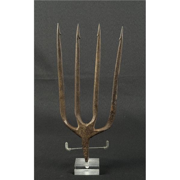 Hand Forged Barbed Frog Fishing Trident Spear