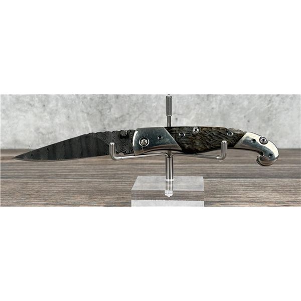 Scott Hansen Forge Damascus Pocket Knife