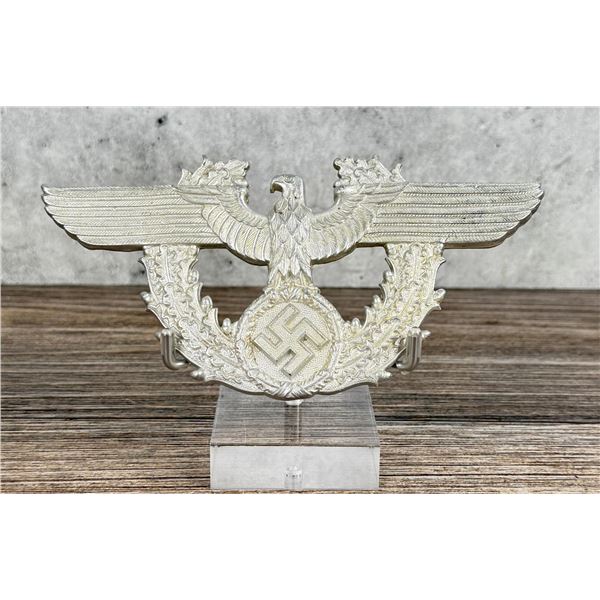 WW2 German Army Police Shako Helmet Plate